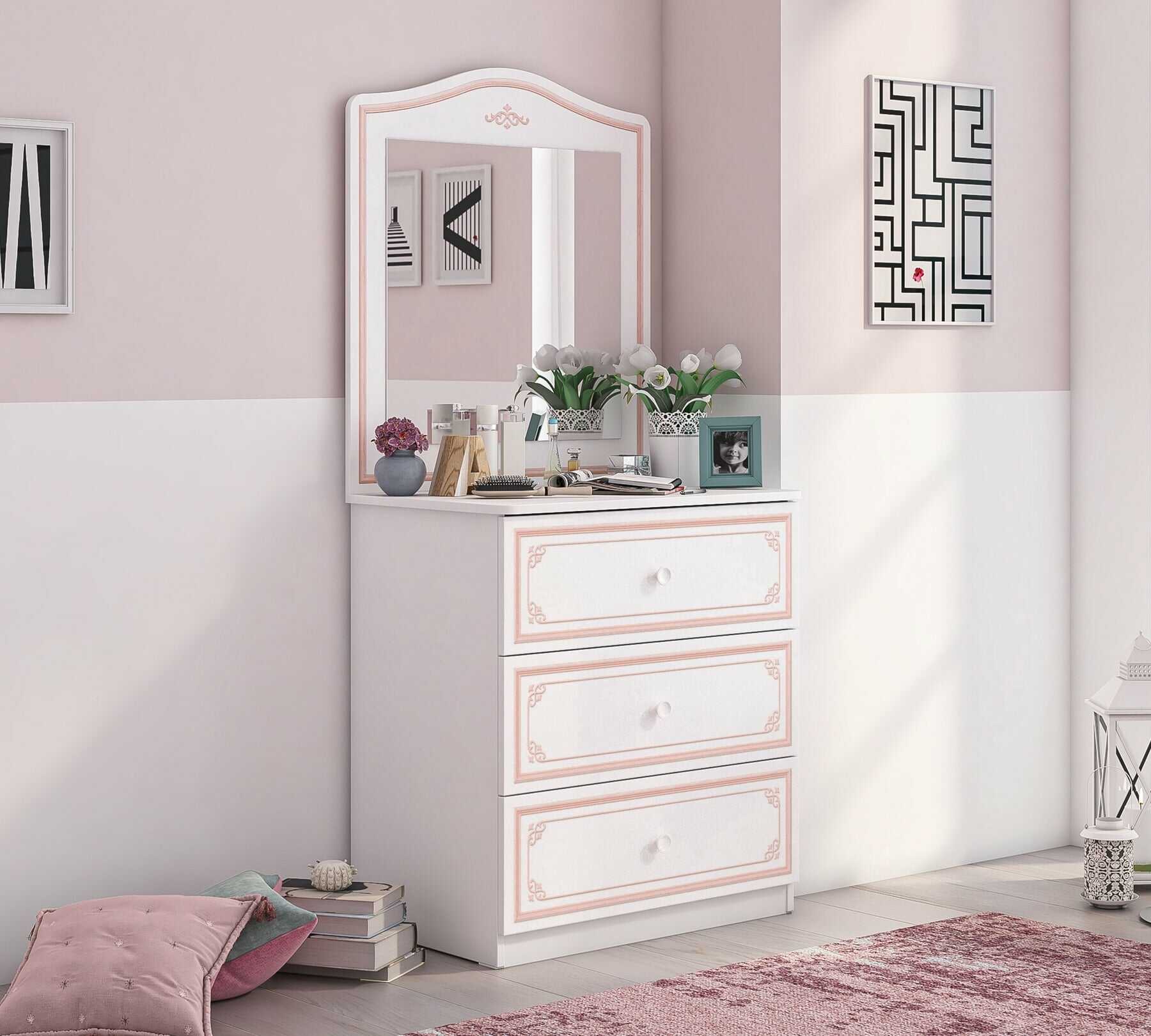 SELENA PINK  ŞİFONYER AYNA