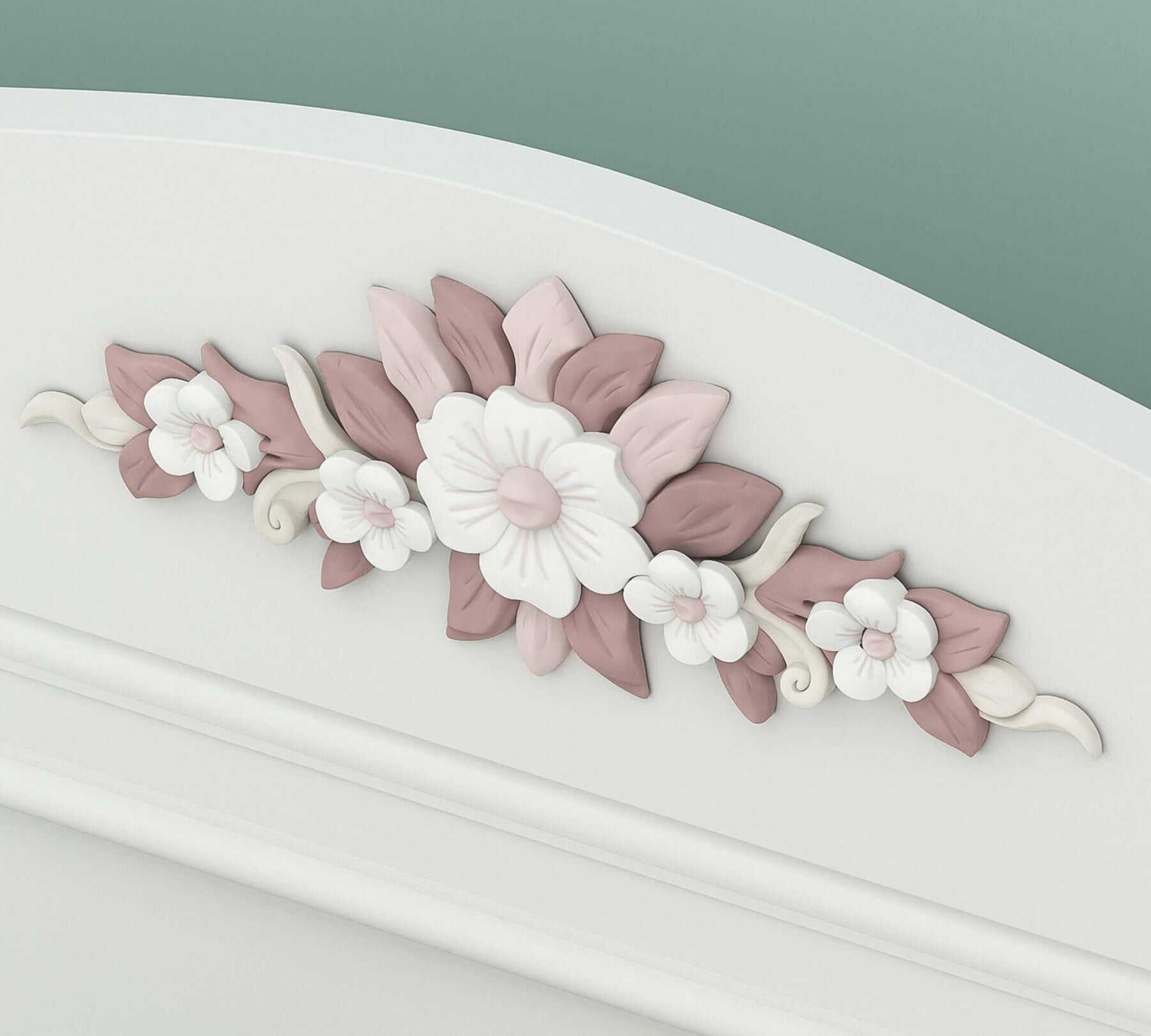 RUSTİK BEYAZ KARYOLA (100x200 cm)