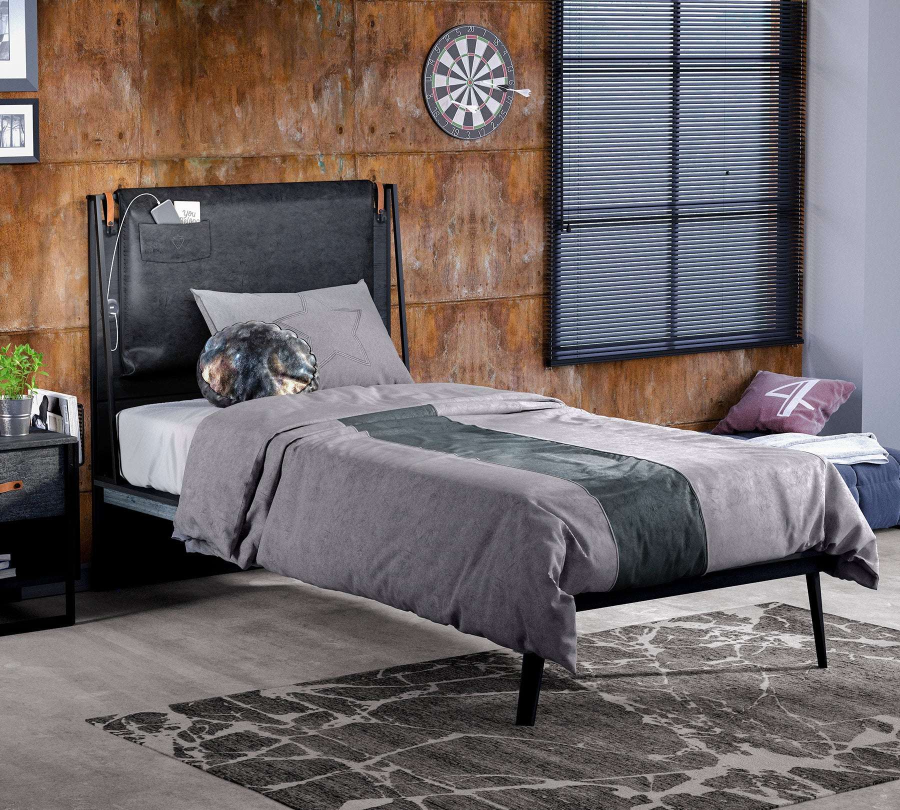 Dark Metal Line Başlık (120)